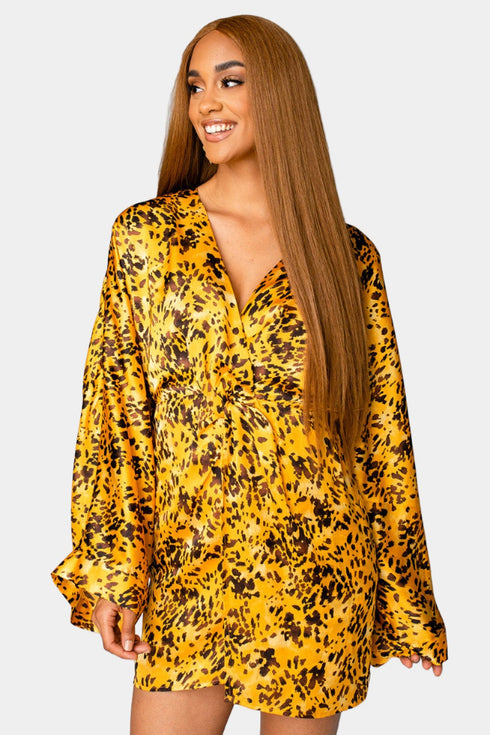 gabriella-cocktail-dress-tortoiseshell Buddy Love - Sophia's Style--Yellow-M-3